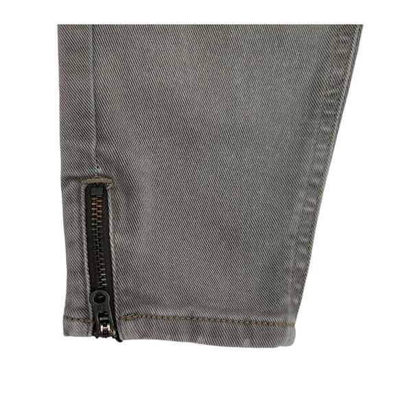 Zara Basic Z1975 Women's Size 4 Moto Style Jeans Gray Ankle Zippers Pockets - Picture 4 of 6